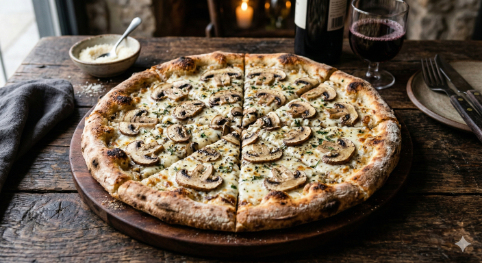 רוטב פטריות ושמנת לפיצה